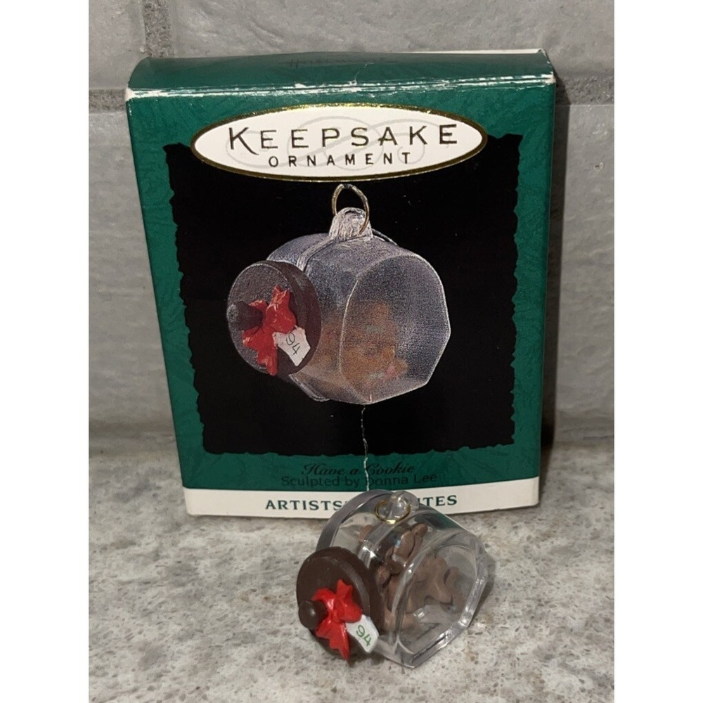 Vintage 1994 Hallmark Christmas Ornament Have A Cookie Miniature